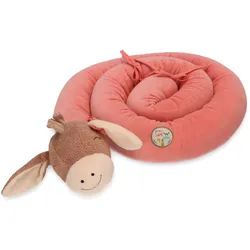 Nestchenschlange STERNTALER "Emmily", rot (hellrot), Obermaterial: 75% Polyester, 25% Baumwolle. Obermaterial 2: 100% Polyester, Bettnestchen