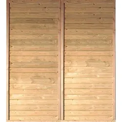 Carport-Seitenwand KARIBU, beige (natur), B:180cm H:200cm, Holz, Gartenhaus-Seitenwände, für Carport »Eco 2«/»Eco 3«
