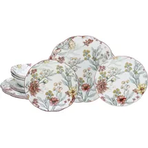 CreaTable Geschirrset, Fiore (12 Stück)