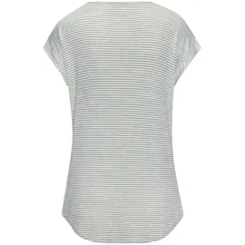 VIVANCE Kurzarmshirt "mit Streifendesign", Damen, Gr. 36/38, grün (mint), Jersey, Obermaterial: 55% Polyester, 42% Viskose, 3% Elasthan, gestreift, bequem, Rundhals, angeschnitten, Shirts, aus sommerlicher Viskose-Qualität