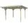 SKANHOLZ Carport Odenwald 4,28 x 5,41 m eiche hell inkl. Pfostenanker