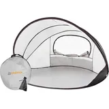 Luxus Pop Up Strandzelt XXL - Silber 3 PERSONEN