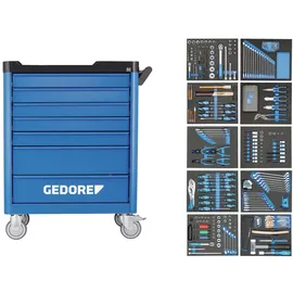 Gedore Werkzeugwagen WSL-L-TS-308 mit 308-teilig Werkzeugsortiment