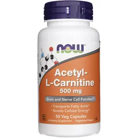 NOW Foods Acetyl-L-Carnitine 500 mg Kaseln 50 St.