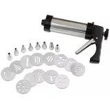 Städter Gebäckpresse, Edelstahl, Silber