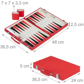 Relaxdays Backgammon Koffer,