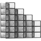 Hansiro Schuhboxen, Schwarz, Kunststoff, 23x14x33.5 cm, Garderobe, Schuhaufbewahrung