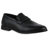 Stiefelparadies Herren Klassische Slippers in Schwarz,