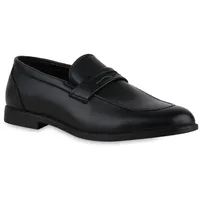 Stiefelparadies Herren Klassische Slippers in Schwarz,