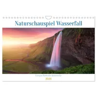 Calvendo Naturschauspiel Wasserfall: Europas fließende Kunstwerke (Wandkalender 2026 DIN
