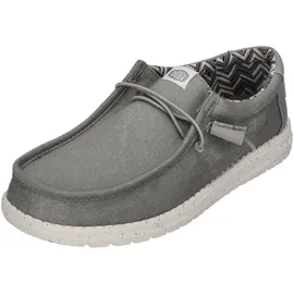 HEYDUDE Wally Canvas Herren Light Grey 41