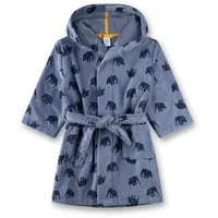 Sanetta Jungen-Bademantel blau Frottee Mammut | Hochwertiger und kuscheliger Bademantel aus Frottee für Jungen. - 104