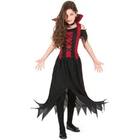 Vegaoo Vampir-Kostüm für Mädchen - 134/140 (10-12 Jahre)