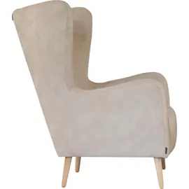 Home Affaire »Telford auch in Fellimitat, Sessel B/T/H: 77/92/106 cm«, wahlweise und ohne Hocker, in vielen Bezugsqualitäten, beige