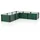 Vitavia Linus In&Out 401 M 185 x 185 x 40 cm Seegras/Schwarz