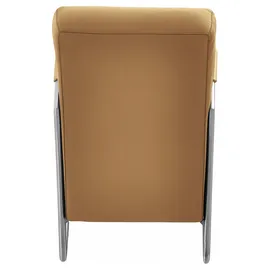 K+W Komfort & Wohnen Cocktailsessel 62 x 77 x 83 cm Gelb mit bezogenen Armlehnen