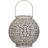 Pauleen 48180 Sunshine Jewel Solar-Laterne für Balkon oder Garten Weiß Außenbeleuchtung Metall Solar 3000K