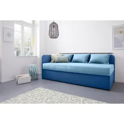 Polsterliege MAINTAL "Diana", blau, B:93cm, Komplettbetten