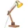 vidaXL Schreibtischlampe Messing Rund 58x18x90 cm Braun