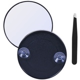 10 Fach Vergrößerungsspiegel, Kosmetikspiegel Saugnapf, Magnifying Mirror, Vergrößerungsspiegel mit Saugnapf, Schminkspiegel für Zuhause, Badezimmer und unterwegs, Schminken Rasieren Gesichtspfleg