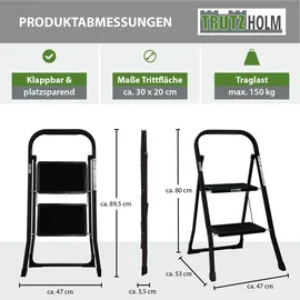 Trutzholm Trittleiter 2 Stufen