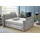 Jockenhöfer Gruppe Boxspringbett »Movie Star mit versenkbarem TV-Lift Fernbedienung, LED-Licht, USB-Ladestation und verstellbaren Kopfstützen, grau