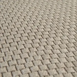 Paco Home & Outdoor Teppich wetterfest Garten Terrasse flachgewebt Uni Sisaloptik robust Ø Beige,