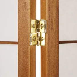 Homestyle4u Paravent Raumteiler 4 teilig Holz Braun Sichtschutz Trennwand - braun
