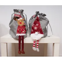 INDA-EXCLUSIV Geschenktasche Nikolaus rot/weiß