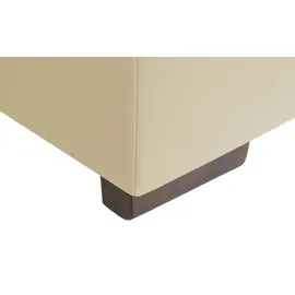 Uno Eckcouch Kunstleder 3-Sitzer Schwarz