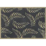 Wash+Dry Leaf Scroll 60 x 85 cm Schwarz