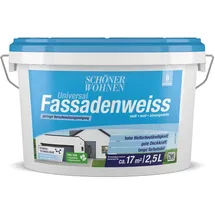 Schöner Wohnen Fassadenfarbe Weiß matt 2,5 l