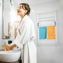 Relaxdays Hängetrockner 4 m weiß