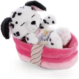 NICI Sleeping Pets Welpe Dalmatiner im Körbchen 12cm 47891