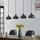 LINDBY Durbis 4-flg. 116 cm Holz grau