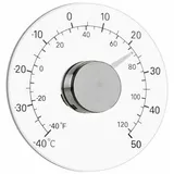 Bardusch Fensterthermometer Für Drinnen Und Draußen, Keine Batterien Erforderlich, Transparentes Zifferblatt, Wetterthermometer, Präzise Messwerte Für Zuhause, Büro Und Terrasse
