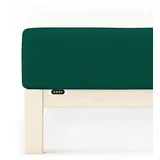schlafgut Easy Jersey 120 x 200 - 130 x 220 cm green deep