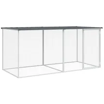 vidaXL Hühnerkäfig mit Dach Anthrazit 203x98x90 cm Verzinkter Stahl