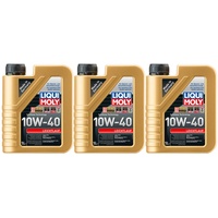 ILODA 3X Original Liqui Moly 1L Leichtlauf 10W-40 Motoröl Motorenöl Öl Oil Motoroil