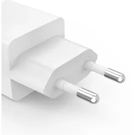 Hama Schnellladegerät 1x USB-C 1x USB-A Mini-Ladegerät PD 30 W Weiß