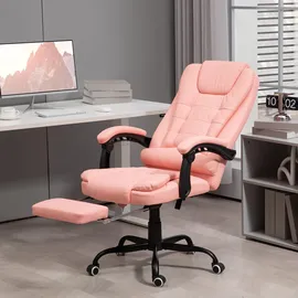 Vinsetto Chefsessel Kunstleder Rosa