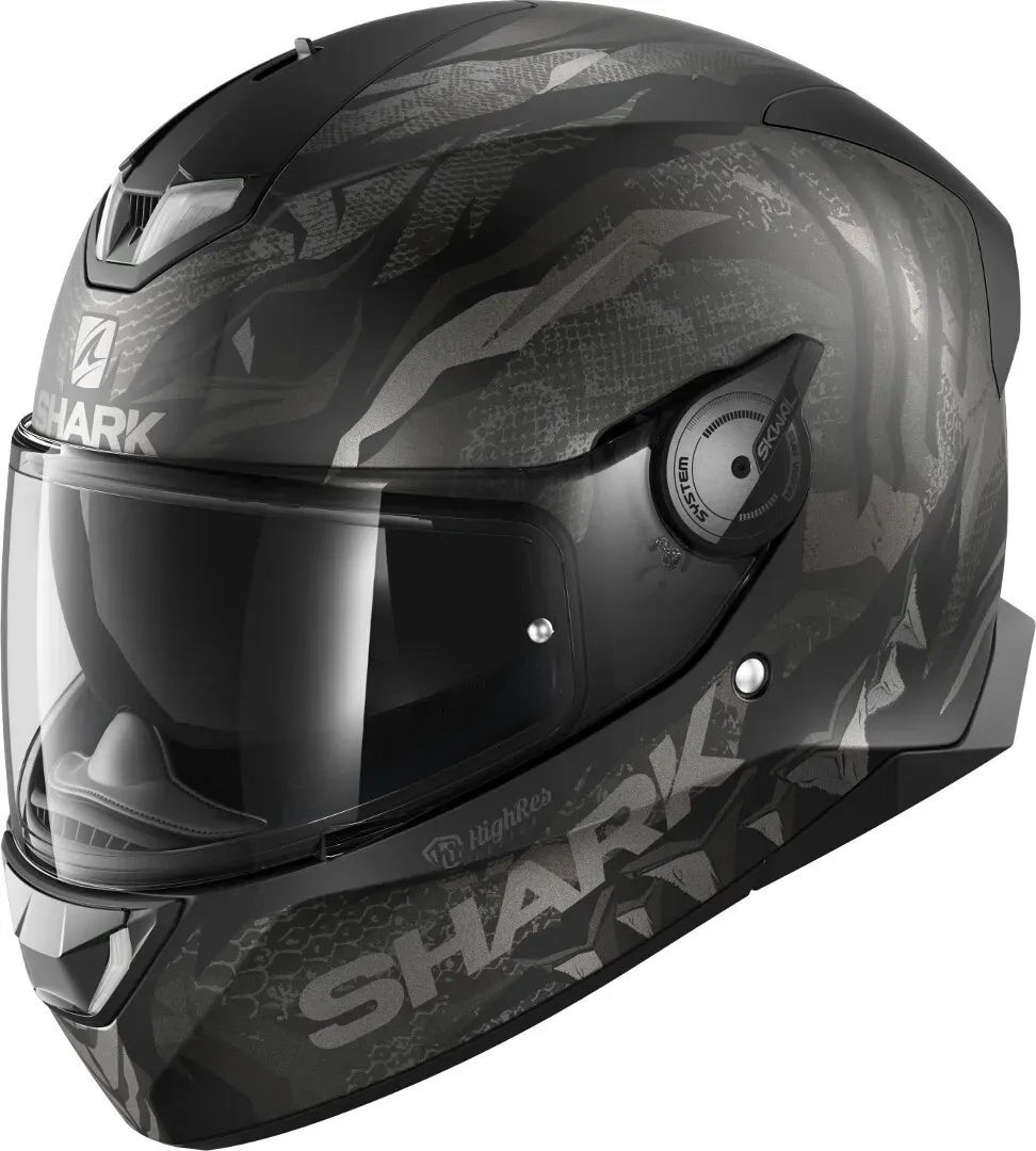 Shark SKWAL 2 Iker Lecuona Helm, schwarz-silber, Größe XS für Männer