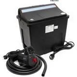 Wiltec SunSun CBF-200T Bioteichfilter Komplettset mit 9W UVC Klärer, Teichpumpe 2300 L/h 35W, Thermometer und Filtermedien, Filteranlage komplett 9 W