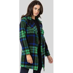 Outdoorjacke CIPO & BAXX "Jacken", Damen, Gr. M, grün, 50% Polyacryl;40% Baumwolle;10% Polyester, kariert, casual, regular fit normal, Langarm, Jacken, im schicken Karo-Design