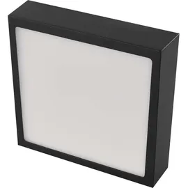 EMOS LED Panel 12,5 W, quadratische 1100 lm Deckenleuchte, Wandleuchte 17 cm, 3 einstellbare Lichtfarben, inkl. LED-Treiber, schwarz
