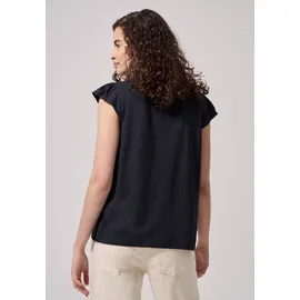 street one studio Blusenshirt mit Rüschendetails Blau 46