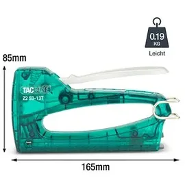 tacwisetm Handtacker Z2 53-13T transparent / grün, 1 St.