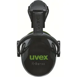 UVEX Arbeitsschutz K10H, Helm, Konstruktion, Schwarz, Grün, 28 dB