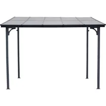 habitat garten Anbaupergola 3 x 3 m Dunkelgrau