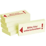 Bizstix Haftnotizen "Bitte hier unterschreiben